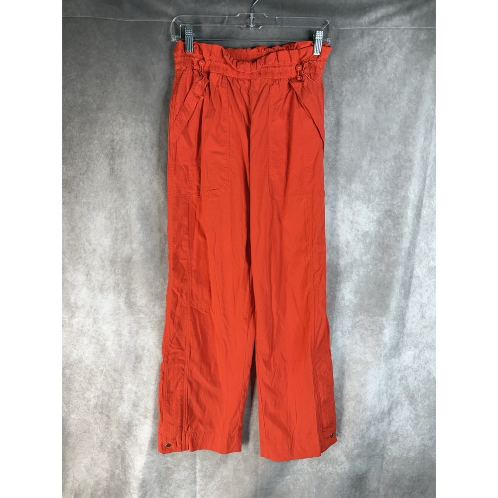 Athleta Trekkie High Rise Parachute Pant In Vermillion Orange Women's Size 4 - Picture 2 of 7